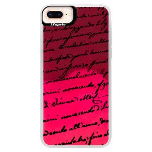 Neonové pouzdro Pink iSaprio - Handwriting 01 - black - iPhone 8 Plus
