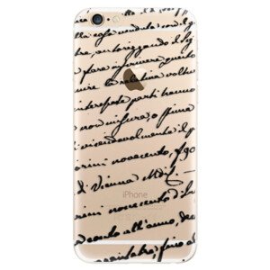 Odolné silikonové pouzdro iSaprio - Handwriting 01 - black - iPhone 6/6S