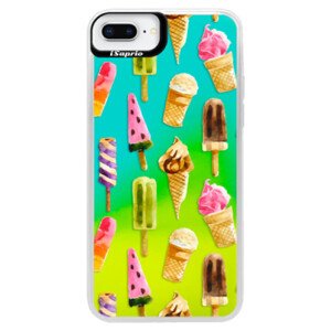 Neonové pouzdro Blue iSaprio - Ice Cream - iPhone 8 Plus