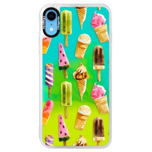 Neonové pouzdro Blue iSaprio - Ice Cream - iPhone XR