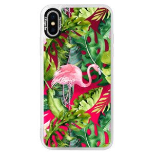 Neonové pouzdro Pink iSaprio - Jungle 02 - iPhone X