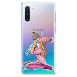 Plastové pouzdro iSaprio - Kissing Mom - Blond and Boy - Samsung Galaxy Note 10