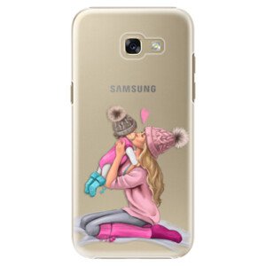 Plastové pouzdro iSaprio - Kissing Mom - Blond and Girl - Samsung Galaxy A5 2017