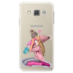 Plastové pouzdro iSaprio - Kissing Mom - Blond and Girl - Samsung Galaxy A5