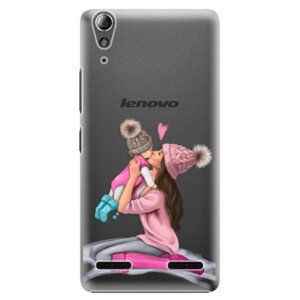 Plastové pouzdro iSaprio - Kissing Mom - Brunette and Girl - Lenovo A6000 / K3