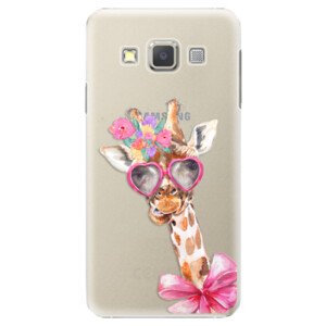 Plastové pouzdro iSaprio - Lady Giraffe - Samsung Galaxy A7
