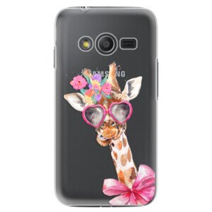 Plastové pouzdro iSaprio - Lady Giraffe - Samsung Galaxy Trend 2 Lite