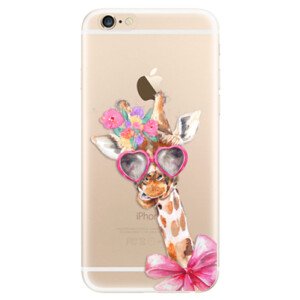 Odolné silikonové pouzdro iSaprio - Lady Giraffe - iPhone 6/6S