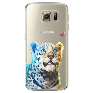 Plastové pouzdro iSaprio - Leopard With Butterfly - Samsung Galaxy S6