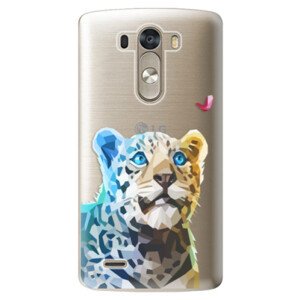 Plastové pouzdro iSaprio - Leopard With Butterfly - LG G3 (D855)