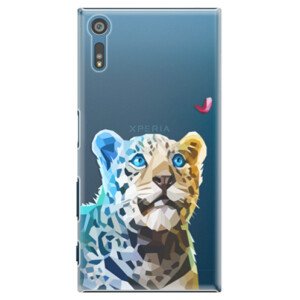 Plastové pouzdro iSaprio - Leopard With Butterfly - Sony Xperia XZ