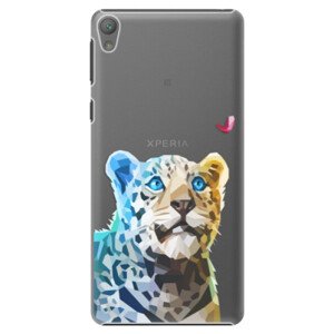 Plastové pouzdro iSaprio - Leopard With Butterfly - Sony Xperia E5
