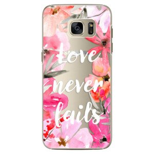 Plastové pouzdro iSaprio - Love Never Fails - Samsung Galaxy S7 Edge