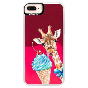 Neonové pouzdro Pink iSaprio - Love Ice-Cream - iPhone 8 Plus