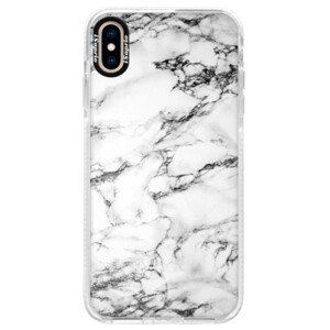 Silikonové pouzdro Bumper iSaprio - White Marble 01 - iPhone XS Max