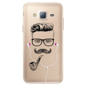 Plastové pouzdro iSaprio - Man With Headphones 01 - Samsung Galaxy J3 2016