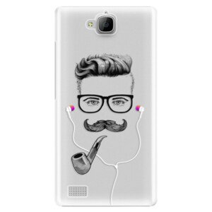 Plastové pouzdro iSaprio - Man With Headphones 01 - Huawei Honor 3C
