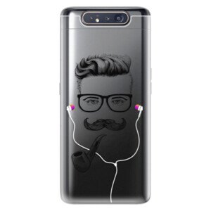 Odolné silikonové pouzdro iSaprio - Man With Headphones 01 - Samsung Galaxy A80