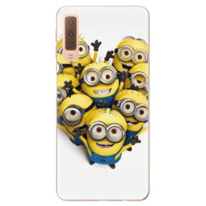 Odolné silikonové pouzdro iSaprio - Mimons 01 - Samsung Galaxy A7 (2018)