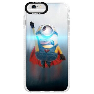 Silikonové pouzdro Bumper iSaprio - Mimons Superman 02 - iPhone 6/6S