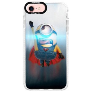 Silikonové pouzdro Bumper iSaprio - Mimons Superman 02 - iPhone 7