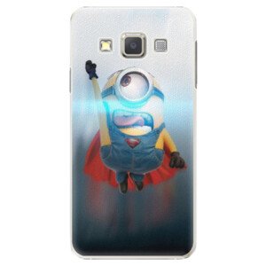 Plastové pouzdro iSaprio - Mimons Superman 02 - Samsung Galaxy A7