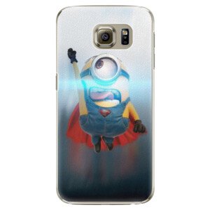 Plastové pouzdro iSaprio - Mimons Superman 02 - Samsung Galaxy S6 Edge Plus