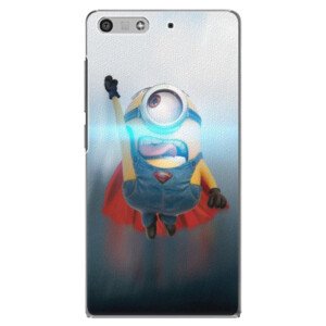 Plastové pouzdro iSaprio - Mimons Superman 02 - Huawei Ascend P7 Mini