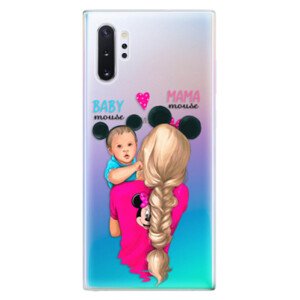 Odolné silikonové pouzdro iSaprio - Mama Mouse Blonde and Boy - Samsung Galaxy Note 10+