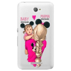 Plastové pouzdro iSaprio - Mama Mouse Blond and Girl - Sony Xperia E4