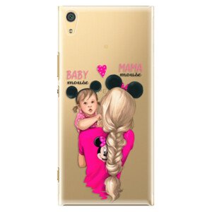 Plastové pouzdro iSaprio - Mama Mouse Blond and Girl - Sony Xperia XA1 Ultra