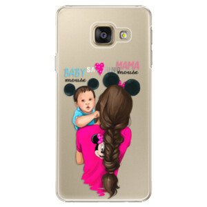 Plastové pouzdro iSaprio - Mama Mouse Brunette and Boy - Samsung Galaxy A5 2016