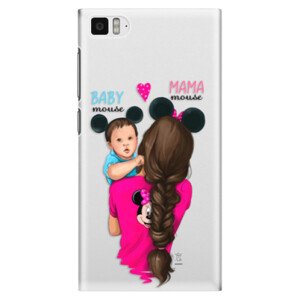 Plastové pouzdro iSaprio - Mama Mouse Brunette and Boy - Xiaomi Mi3