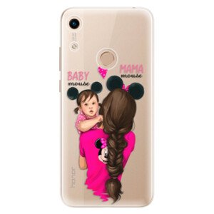 Odolné silikonové pouzdro iSaprio - Mama Mouse Brunette and Girl - Huawei Honor 8A