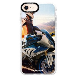 Silikonové pouzdro Bumper iSaprio - Motorcycle 10 - iPhone 8