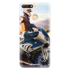Odolné silikonové pouzdro iSaprio - Motorcycle 10 - Huawei Y6 Prime 2018