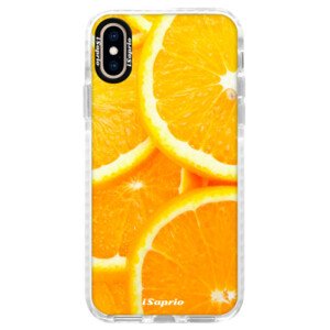 Silikonové pouzdro Bumper iSaprio - Orange 10 - iPhone XS