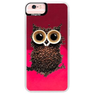 Neonové pouzdro Pink iSaprio - Owl And Coffee - iPhone 6 Plus/6S Plus