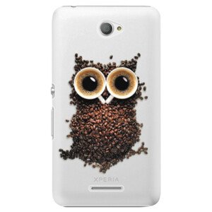 Plastové pouzdro iSaprio - Owl And Coffee - Sony Xperia E4