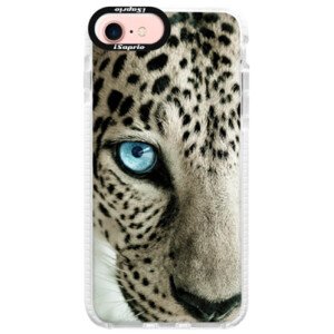 Silikonové pouzdro Bumper iSaprio - White Panther - iPhone 7