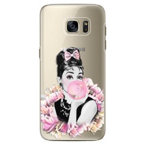 Plastové pouzdro iSaprio - Pink Bubble - Samsung Galaxy S7 Edge
