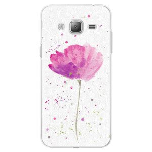 Plastové pouzdro iSaprio - Poppies - Samsung Galaxy J3