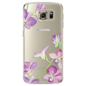 Plastové pouzdro iSaprio - Purple Orchid - Samsung Galaxy S6 Edge Plus