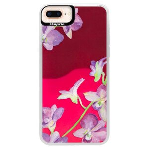 Neonové pouzdro Pink iSaprio - Purple Orchid - iPhone 8 Plus