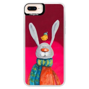 Neonové pouzdro Pink iSaprio - Rabbit And Bird - iPhone 8 Plus