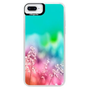 Neonové pouzdro Blue iSaprio - Rainbow Grass - iPhone 8 Plus