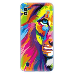 Odolné silikonové pouzdro iSaprio - Rainbow Lion - Samsung Galaxy A10