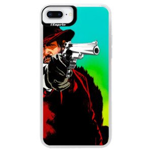 Neonové pouzdro Blue iSaprio - Red Sheriff - iPhone 8 Plus