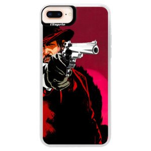 Neonové pouzdro Pink iSaprio - Red Sheriff - iPhone 8 Plus