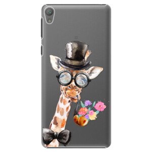 Plastové pouzdro iSaprio - Sir Giraffe - Sony Xperia E5
